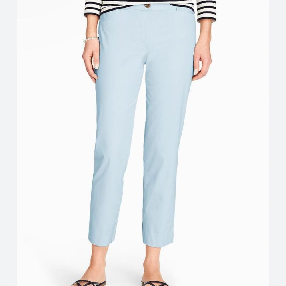 *NWT* Talbots Light Blue Cropped Women's Chino Pants
